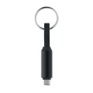 Cable USB-C y llavero con cierre magnético