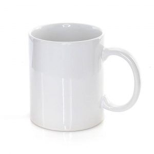 Taza blanca cerámica de 350 ml para sublimación