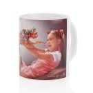 Taza blanca cerámica de 350 ml para sublimación