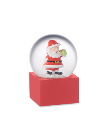 Bola de nieve de cristal de Papá Noel