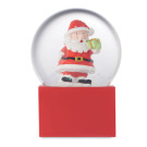 Bola de nieve de cristal de Papá Noel