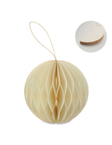 Bola de Navidad de papel plegable para colgar