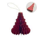 Árbol de Navidad de papel plegable para colgar