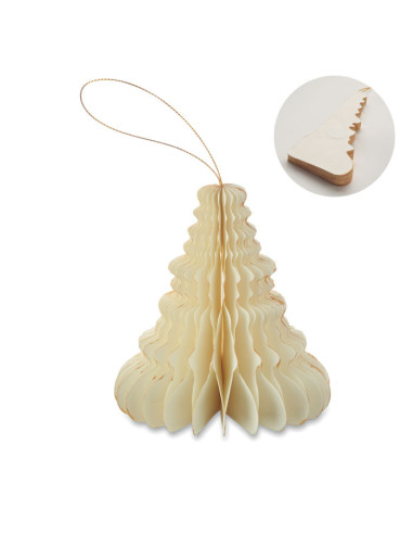 Árbol de Navidad de papel plegable para colgar