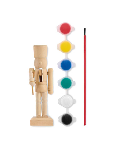 Set de cascanueces de madera para pintar