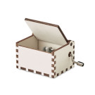 Caja de música navideña de madera