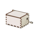 Caja de música navideña de madera