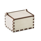 Caja de música navideña de madera