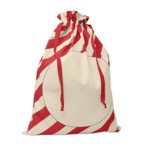 Bolsa saco de algodón navideña grande