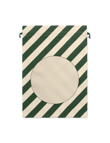 Bolsa saco de algodón navideña grande Bolsa saco de algodón navideña grande