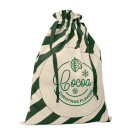 Bolsa saco de algodón navideña grande