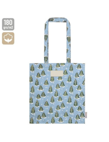 Bolsa navideña de algodón reciclado Bolsa navideña de algodón reciclado