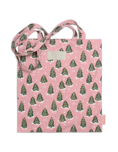 Bolsa navideña de algodón reciclado Bolsa navideña de algodón reciclado