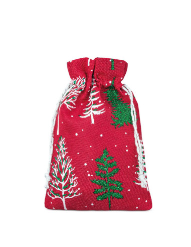 Bolsa de regalo navideña pequeña Snowy
