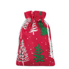 Bolsa de regalo navideña pequeña Snowy