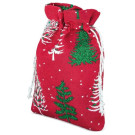 Bolsa de regalo navideña pequeña Snowy