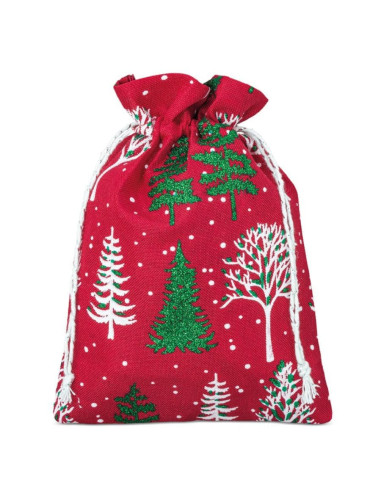 Bolsa de regalo navideña mediana Snowy