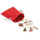 Set de aros navideños para copas
