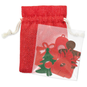 Set de 6 marcadores de fieltro navideños para copas 2