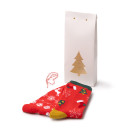 Set de 2 calcetines navideños en caja de regalo