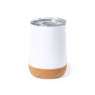 Vaso térmico para sublimación de acero inox con base de corcho 330ml