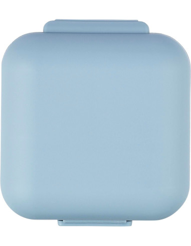 Pastillero compacto de plástico con 5 compartimentos
