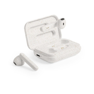 Auriculares inalámbricos con estuche de caña de trigo 2