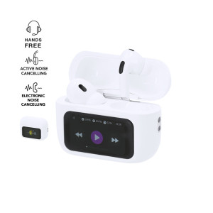 Auriculares inalámbricos con cancelación de ruido y pantalla táctil