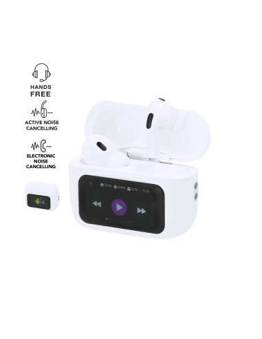 Auriculares inalámbricos con cancelación de ruido y pantalla táctil