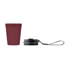Vaso de polipropileno con cuerda de RPET y tapa