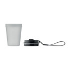 Vaso de polipropileno con cuerda de RPET y tapa
