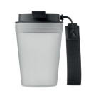 Vaso de polipropileno con cuerda de RPET y tapa