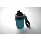 Vaso de polipropileno con cuerda de RPET y tapa