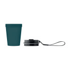 Vaso de polipropileno con cuerda de RPET y tapa
