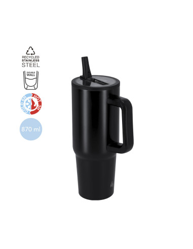 Jarra térmica de acero inoxidable reciclado de doble pared 870ml
