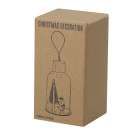 Adorno navideño de cristal y madera para colgar