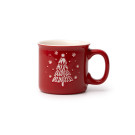 Taza con árbol de Navidad bajo relieve 280ml