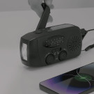 Radio de emergencia multifunción con linterna y carga solar
