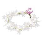 Diadema de flores con luces LED