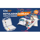 Set de 12 rotuladores acrílicos