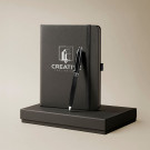 Set de escritura con libreta A5 y bolígrafo