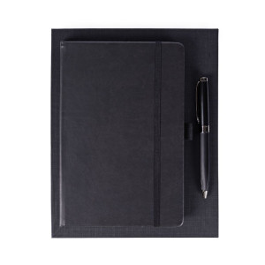 Set de escritura con libreta A5 y bolígrafo