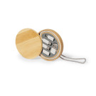 Set de Cables USB en Estuche de Bambú Personalizado