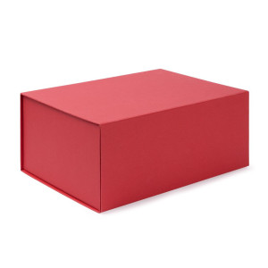 Caja de presentación roja con cierre imantado