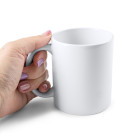 Taza cerámica de 350 ml blanca | Taza para sublimación con asa