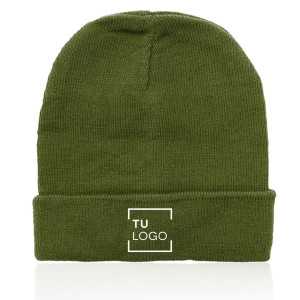 Gorro de punto elástico con dobladillo