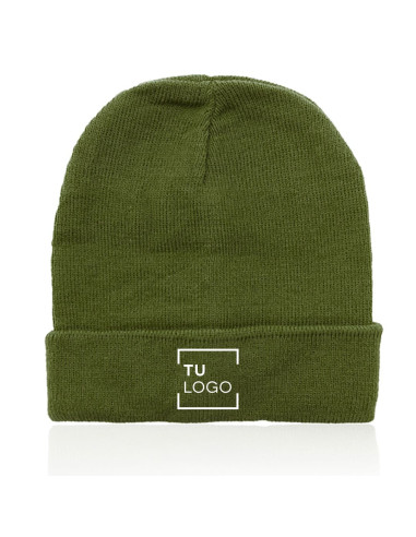 Gorro de punto elástico con dobladillo