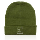 Gorro de punto elástico con dobladillo