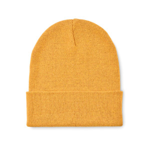 Gorro de punto suave con dobladillo