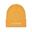 Gorro de punto suave con dobladillo